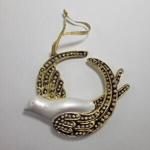 Vintage Christmas Dove Mid-century Bird Ornament